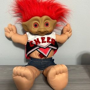 Vintage Ace Cheerleader Troll, Plus, Gem Bellybutton